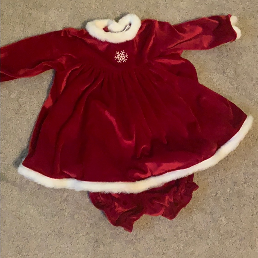 Vintage Rose Cottage Baby Holiday Dress